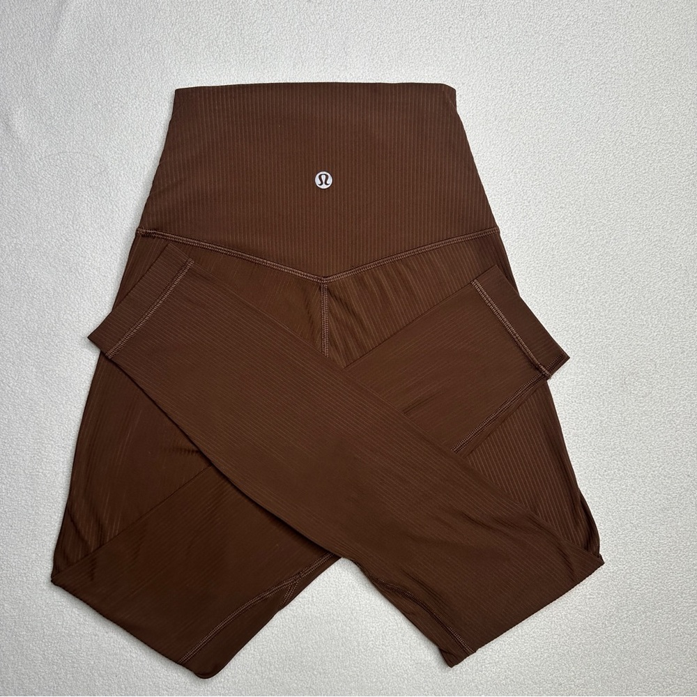 Lululemon Align Ribbed High-Rise Pant 25"•Java🤎 - Picture 9 of 11